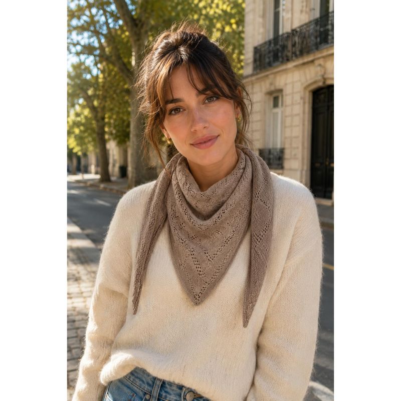 BA4184 Lite skjerf viscose - taupe