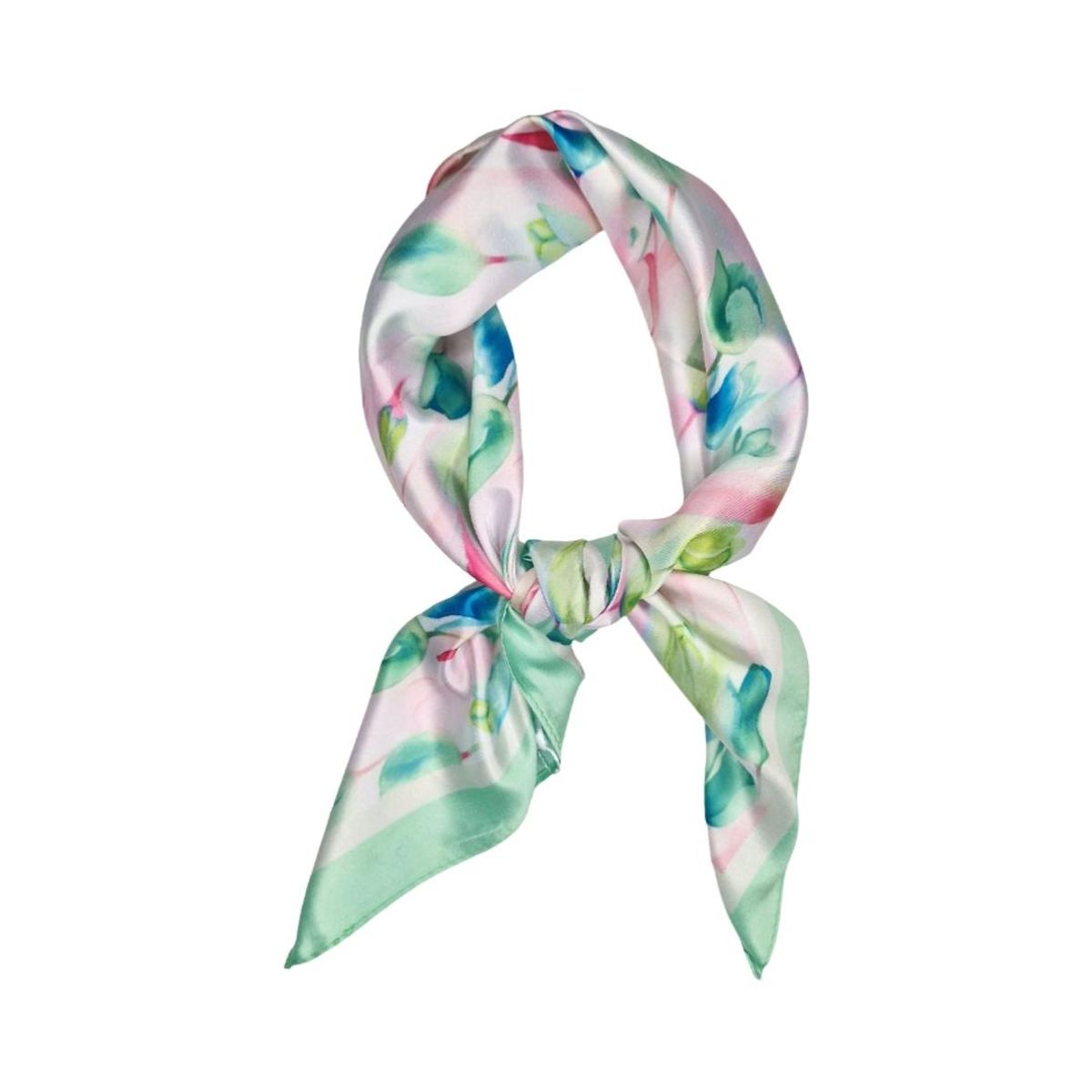18221 Lite skjerf silkelook tulip - grønn