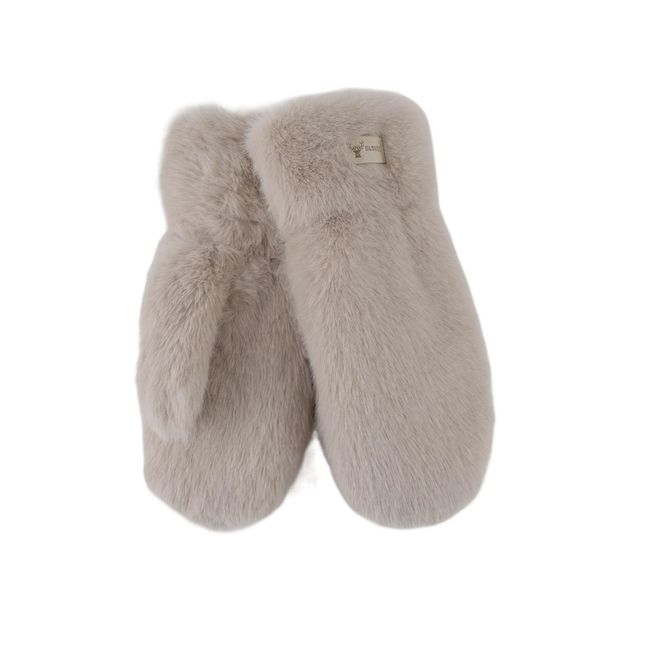 Hovedbilde G92013 Fuskepels votter - beige