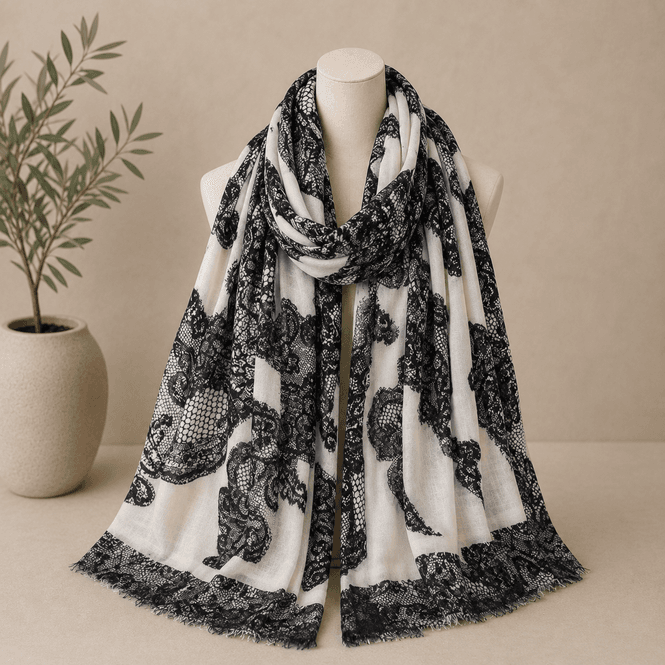 Hovedbilde RE-J213 Skjerf viscose - beige
