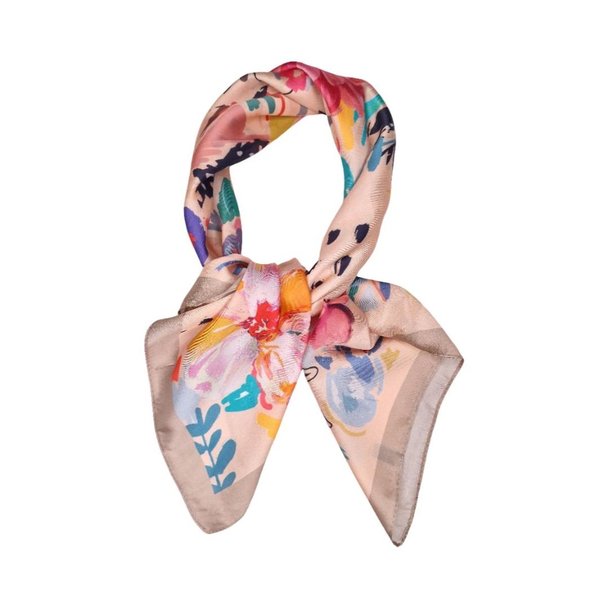 C012 Lite skjerf silkelook - taupe/beige