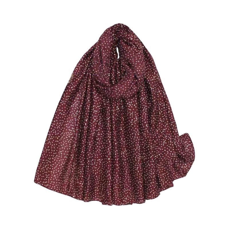 C309 Skjerf viscose  - burgunder