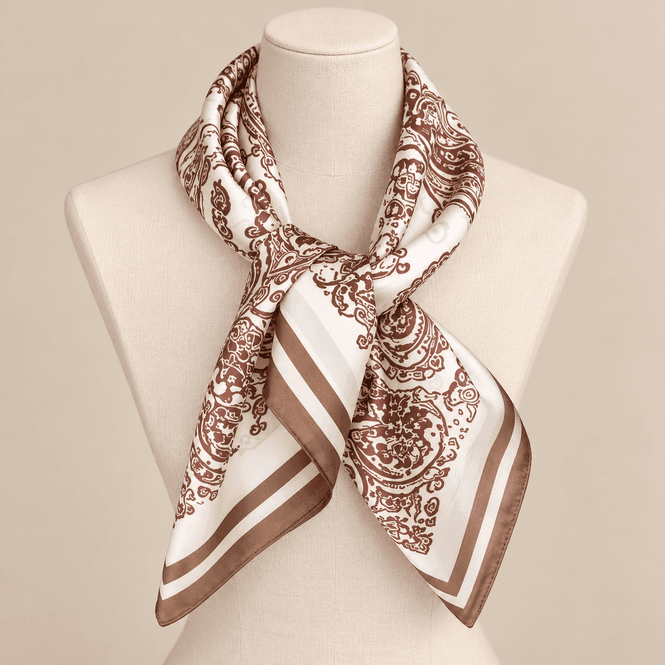 Hovedbilde SF-L36 Lite skjerf silkelook - taupe