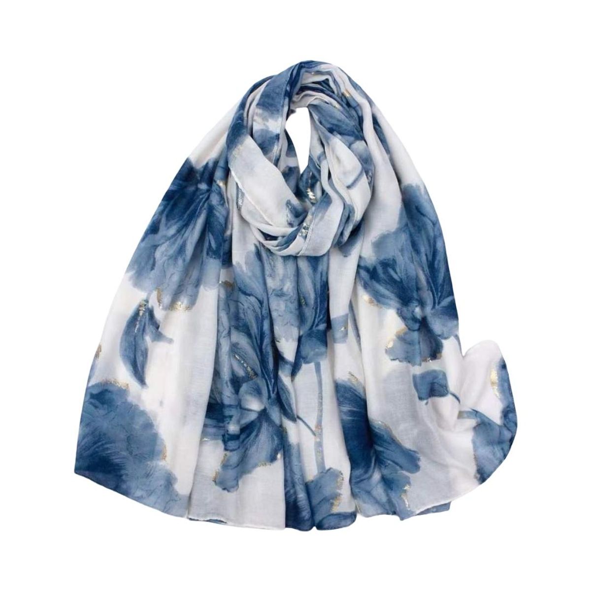 RE-J172 Skjerf viscose - blå