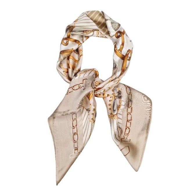 Hovedbilde RE-RS02  Lite skjerf silke & viscose - beige