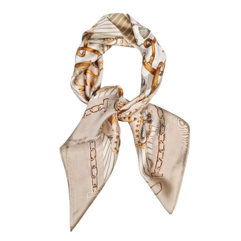 RE-RS02  Lite skjerf silke & viscose - beige