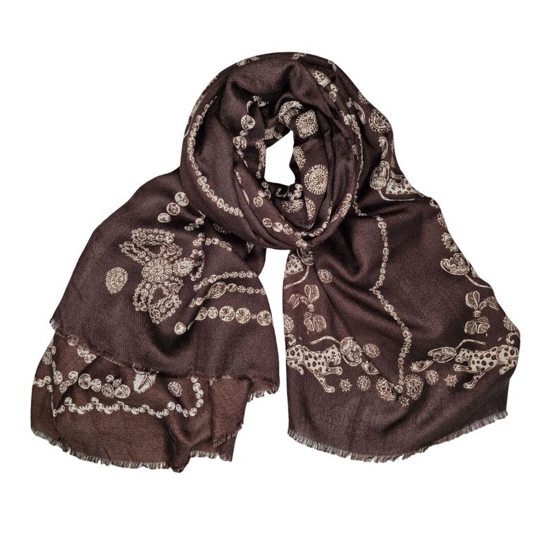 RE-J107 Skjerf viscose - brun
