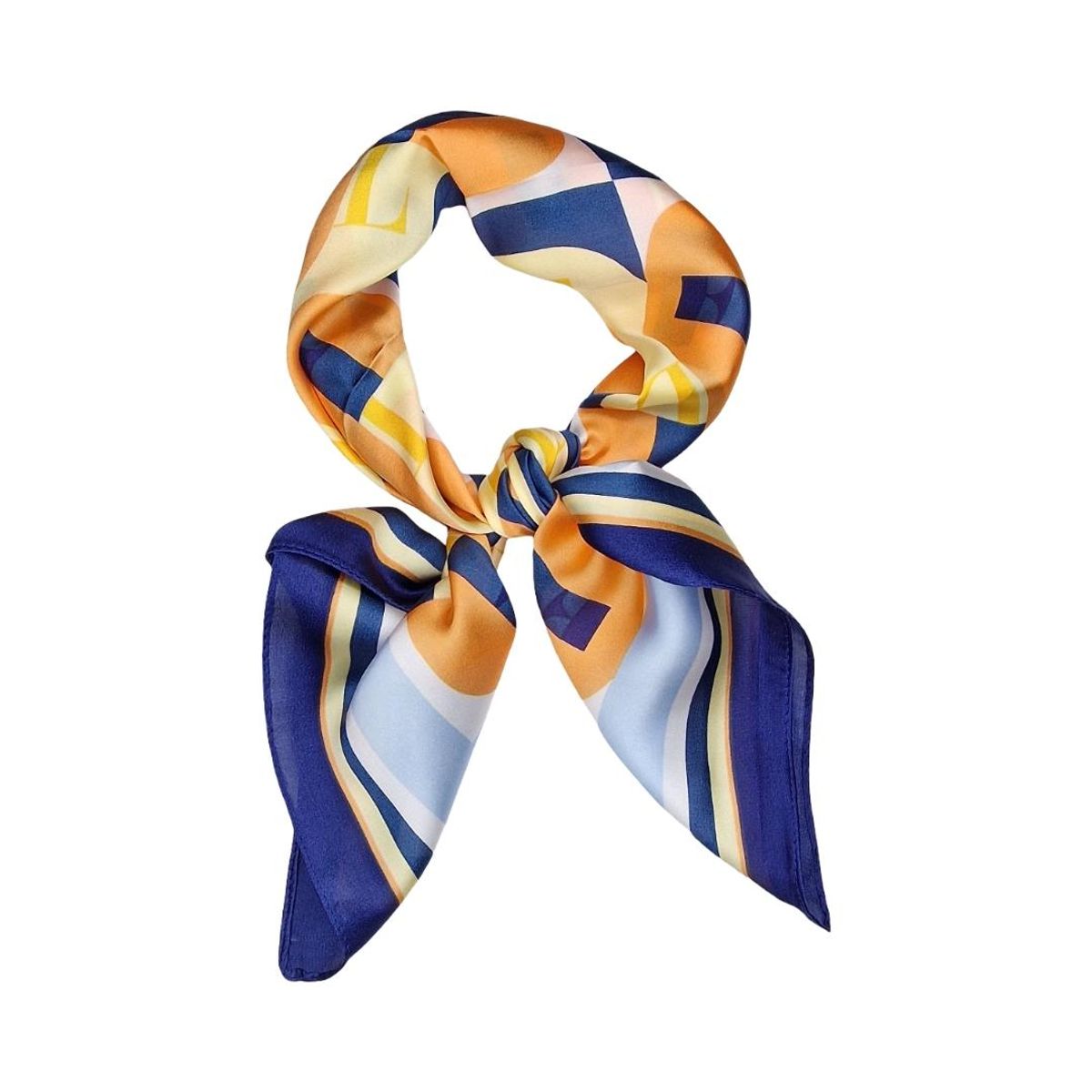 C38309 Lite skjerf printet - blå