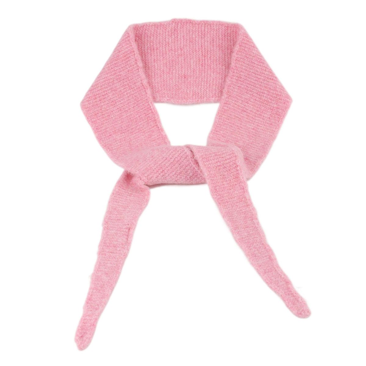 ZY1607  Lite skjerf ullmix - rosa