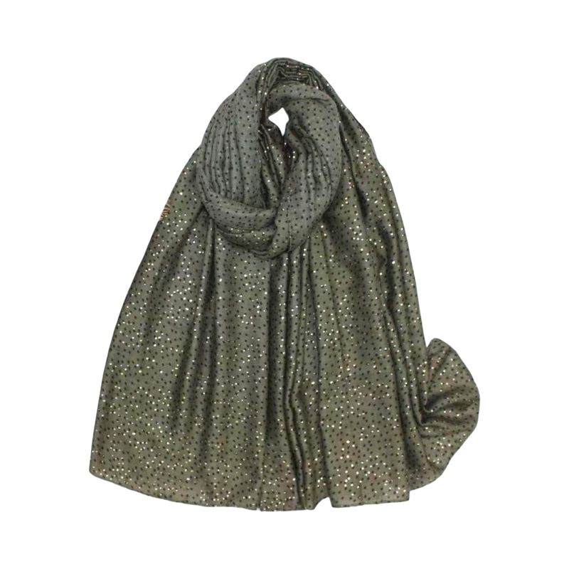 C309 Skjerf viscose  - grønn army