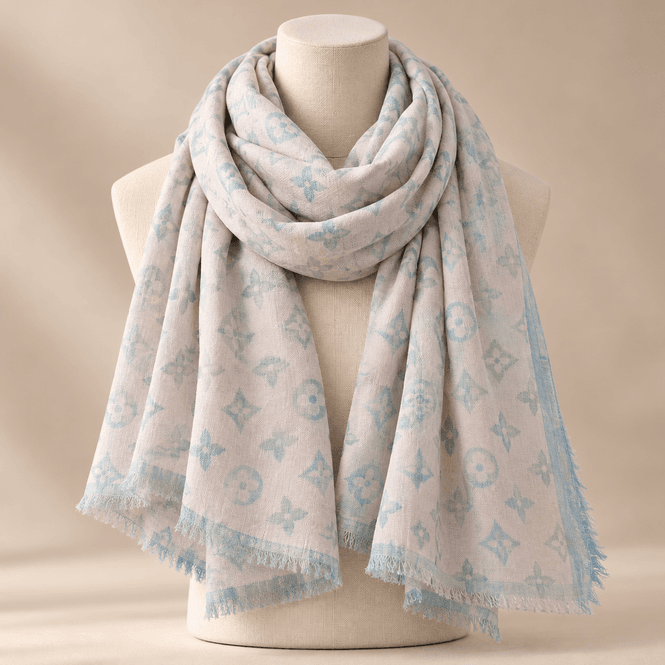 Hovedbilde RY23014 Skjerf ullmix - rosa/lilla