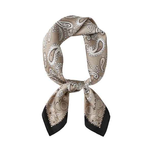 Hovedbilde FJ206  Lite skjerf paisley - taupe/beige