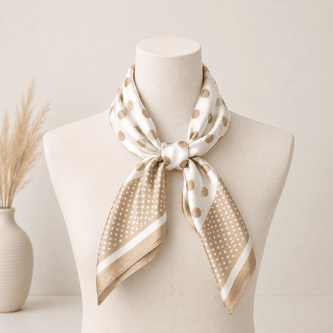 Hovedbilde RE-JS47 Lite skjerf silke/viscose - beige