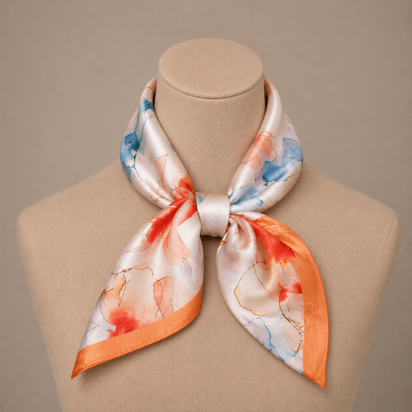Hovedbilde 11112 Lite skjerf silkelook - orange